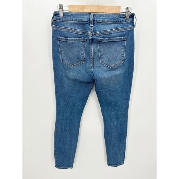 Old Navy Rockstar Super Skinny Medium Wash Blue Denim Jeans Women's Size 6 - Picture 2 of 8
